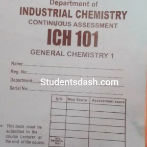 CHM 101 / ICH 101 Assessment Solution 2024