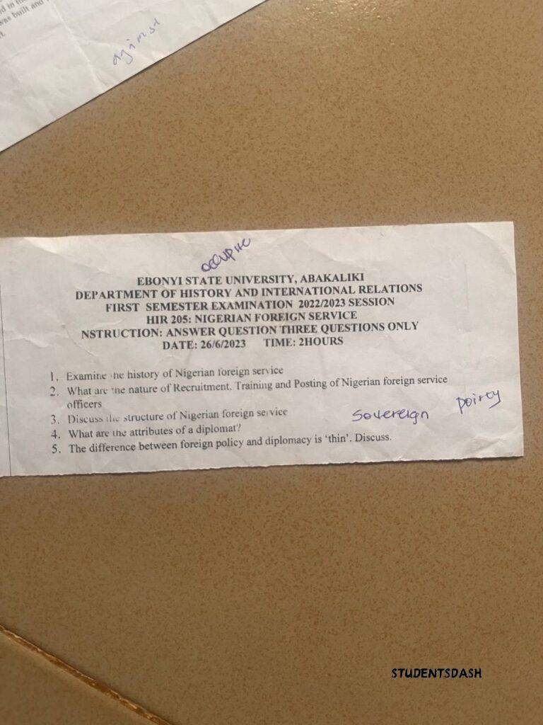 HIR 205 Past Questions and Answers
