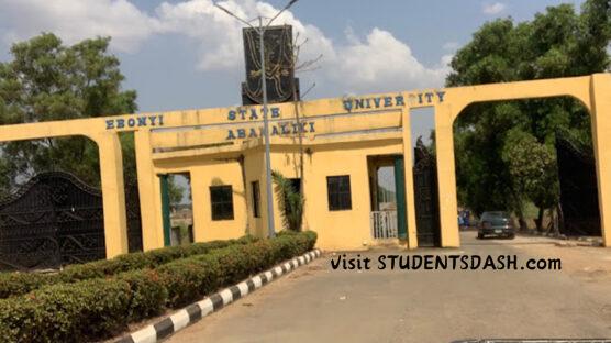 EBSU Supplementary Admission Form Academic Session