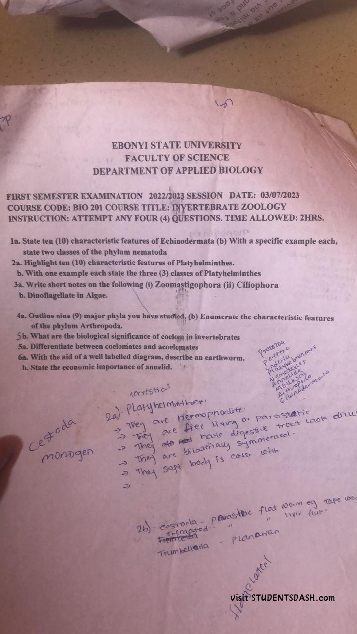 BIO 210 Past Questions and Answers 2