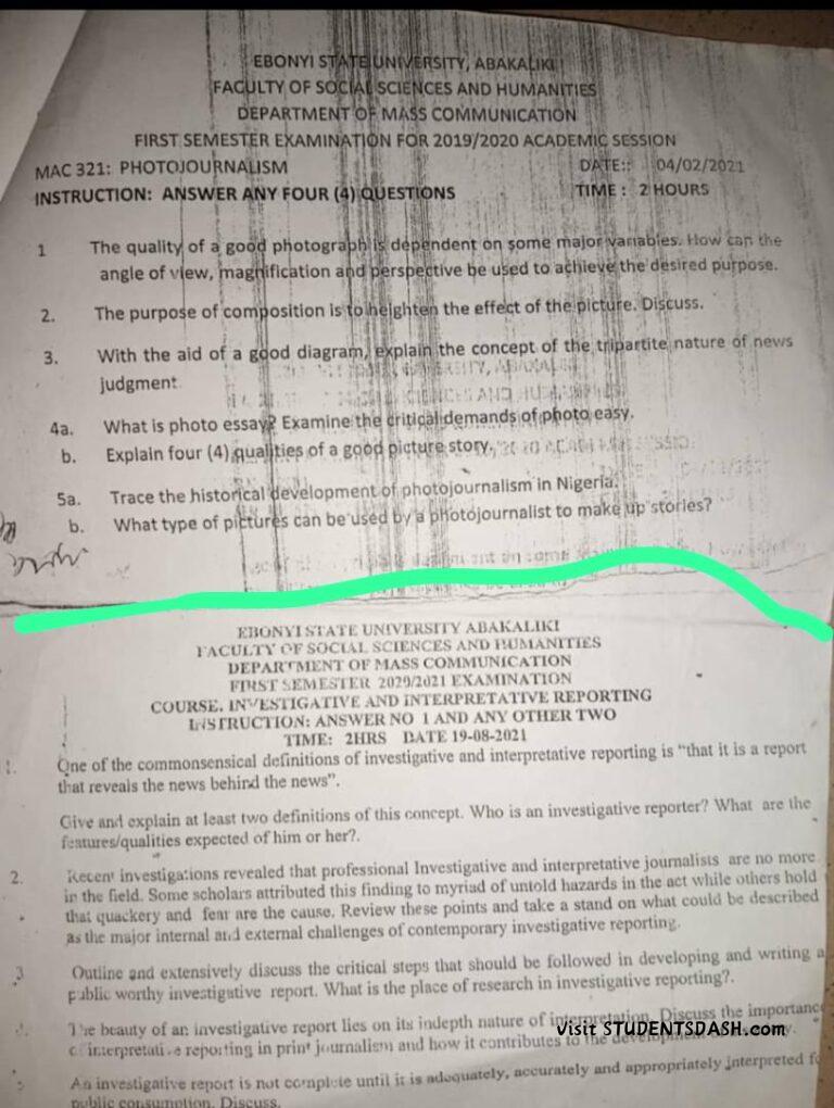 MAC 321 Past Questions and Answers 2019/2020