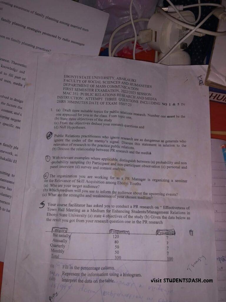 MAC 331 Past Questions and Answers 2022/2023
