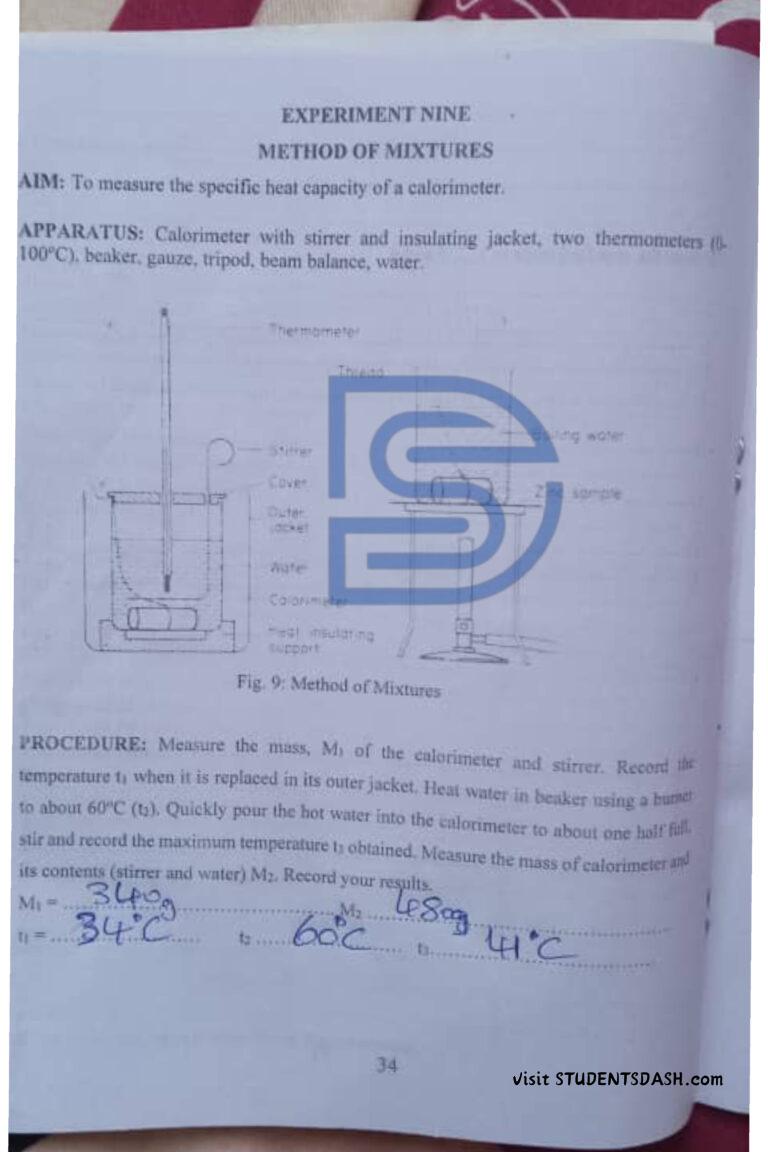 PHY 107 (PHY 191) Assessment Answers