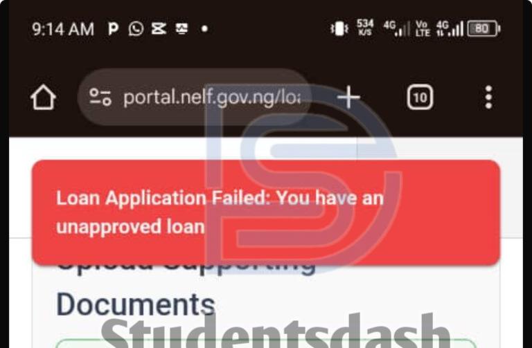 What to Do If You See “You Have an Unapproved Loan” While Applying for NELFUND Loan