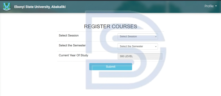 When Will EBSU Open Portal for Course Registration 2024/2025 Session?