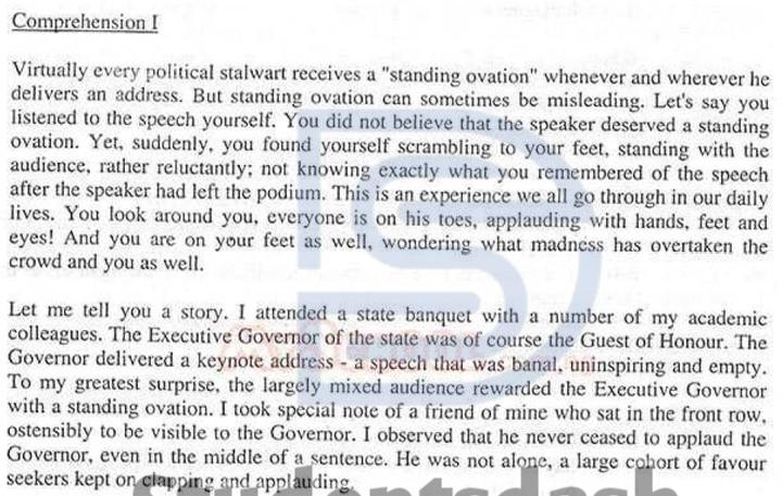 NDA Past Questions and Answers Updated | Nigerian Defence Academy Past Questions