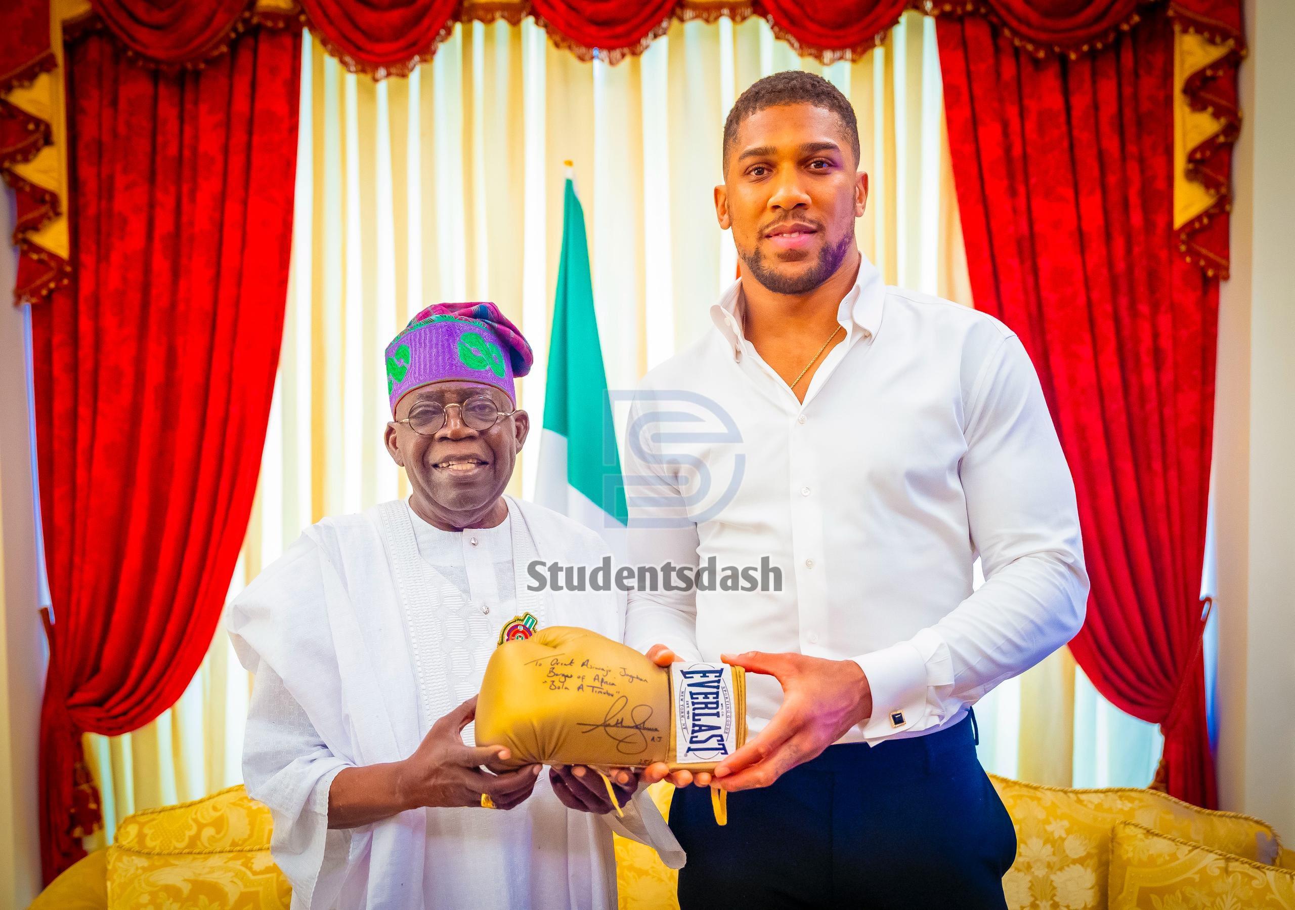 Bola Ahmed Tinubu Sends Condolence Message to Anthony Joshua After Lagos – Ibadan Expressway Accident