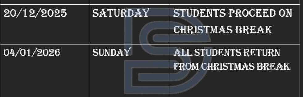 EBSU Christmas Break 2025: Official Dates for Departure and Resumption