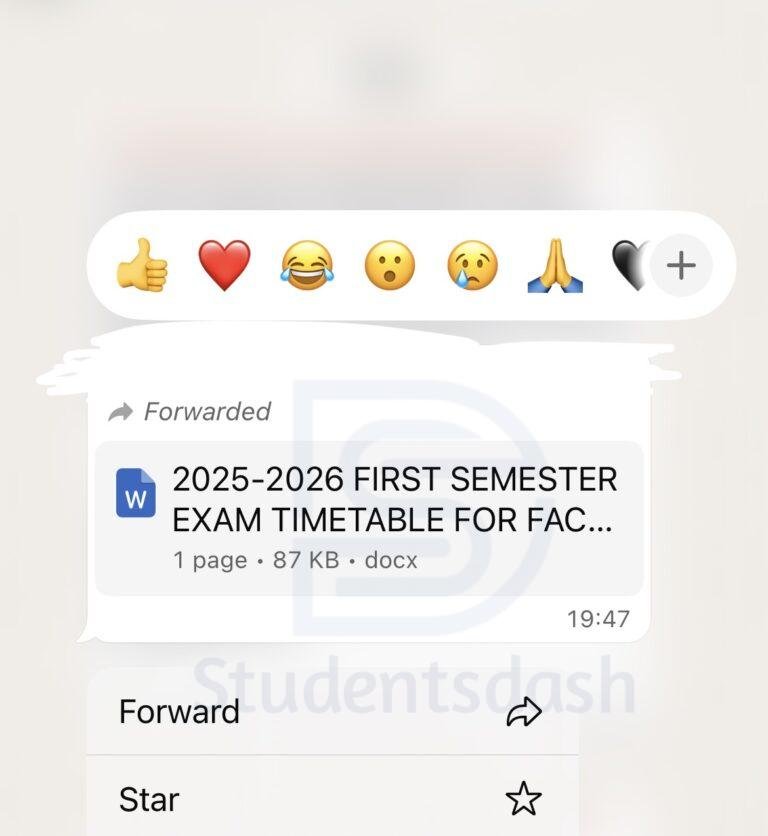 EBSU 2025/2026 Exam Timetable Released for 100L and Above – Full Schedule by Faculty