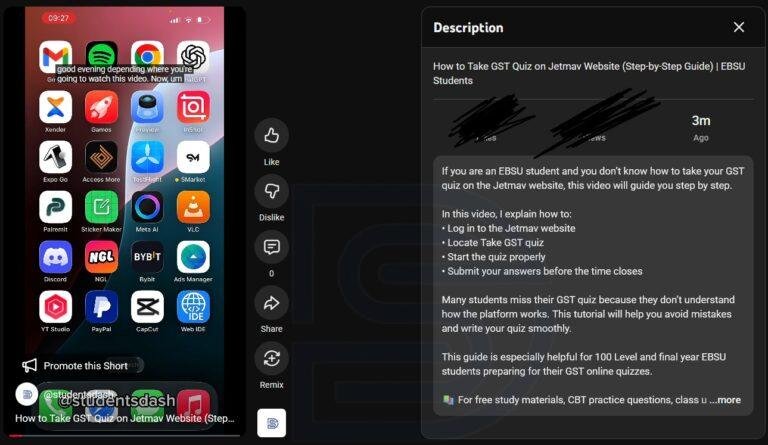 How to Take GST Quiz on Jetmav Website (Step-by-Step Guide) | EBSU Students