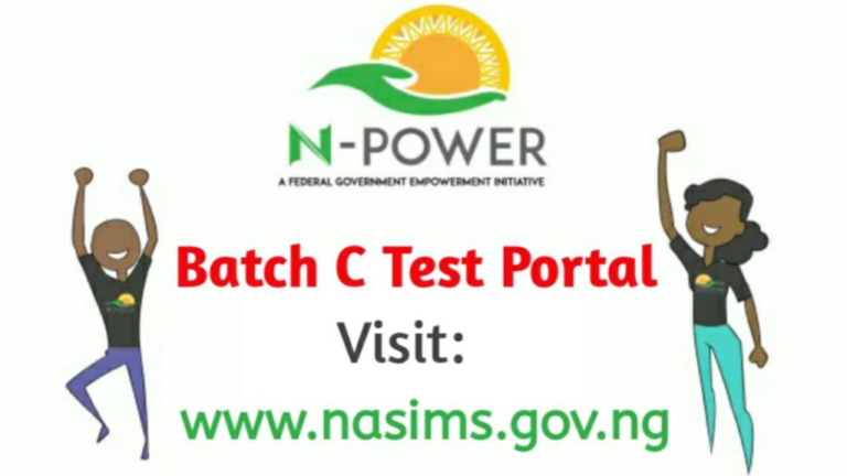 NASIMS Portal Login www.nasims.gov.ng | Npower NASIMS Website for Batch C 2024