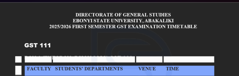 GST and ENT Exam Timetable 2026 Released – Download Now