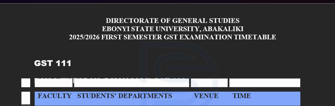 GST and ENT Exam Timetable 2026 Released – Download Now