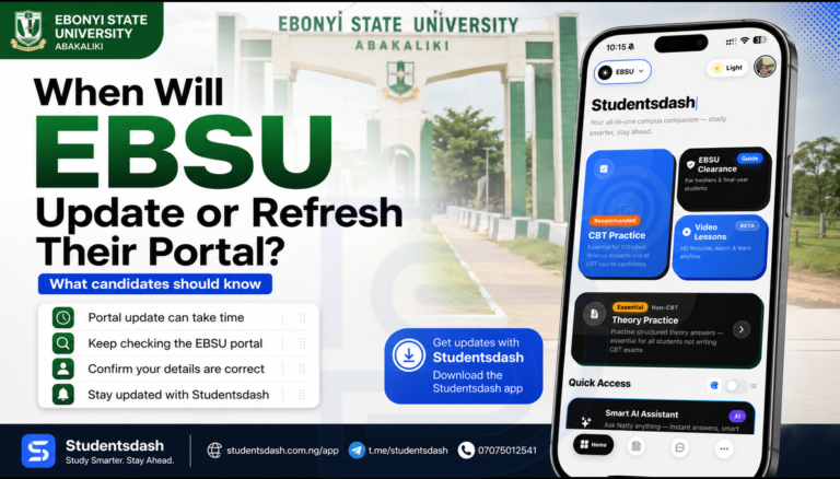 When Will EBSU Update or Refresh Their Portal?
