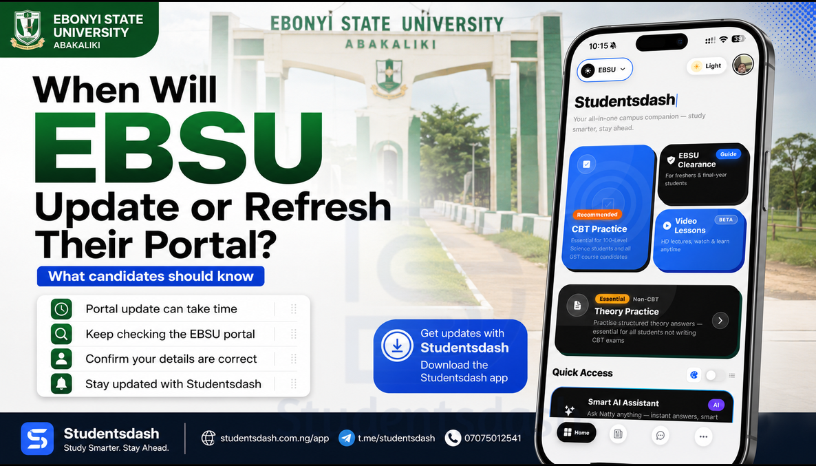 When Will EBSU Update or Refresh Their Portal?